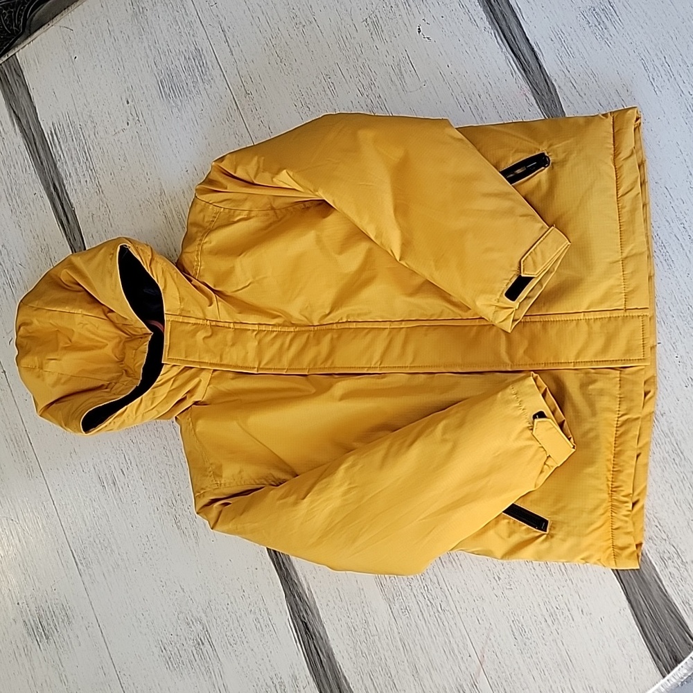 Old Navy Boys Size 8 Water Resistant Hooded Jacket in Sunflower Gold